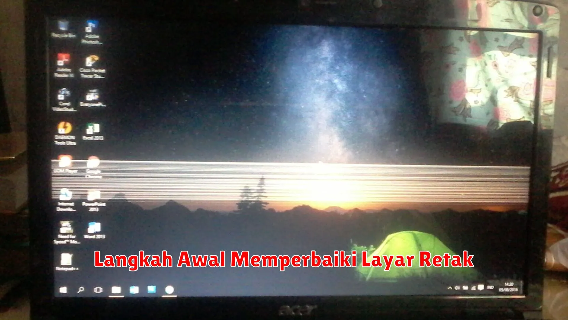 Memperbaiki Layar Laptop Yang Retak Bidangusaha