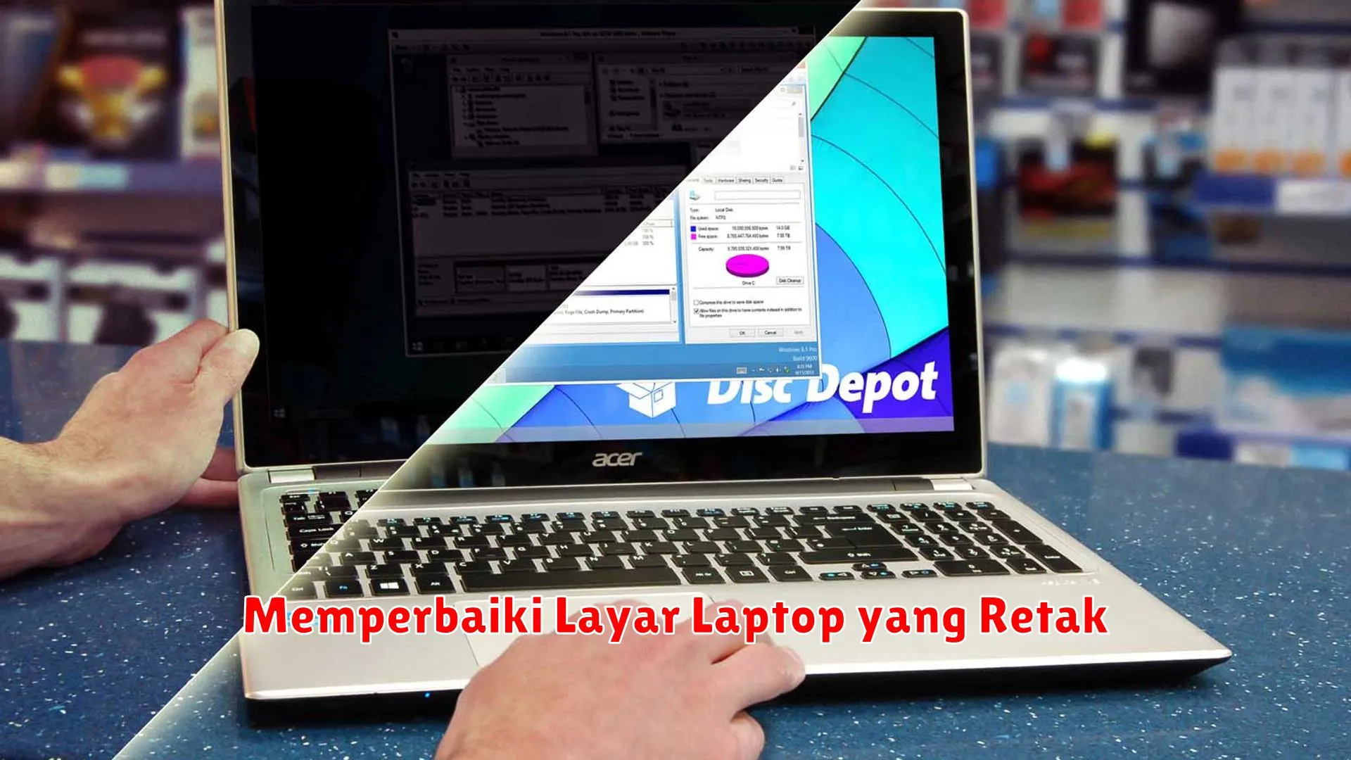 Memperbaiki Layar Laptop yang Retak